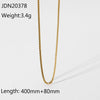 IG Style Chain Geometric Stainless Steel Electroplating Necklaces