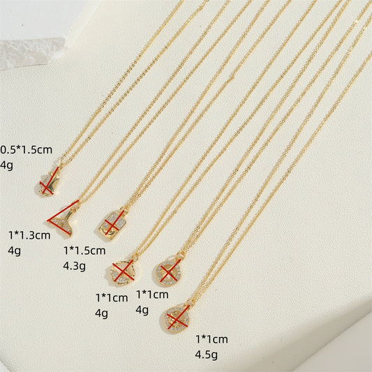 Cross-border new copper-plated 14K real gold penguin design pendant clavicle chain ins style niche exquisite necklace jewelry women