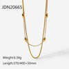 IG Style Chain Geometric Stainless Steel Electroplating Necklaces