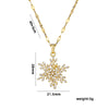 Moderate Luxury Six-Pointed Star Geometric Titanium Steel 18K Gold Plated Necklaces
