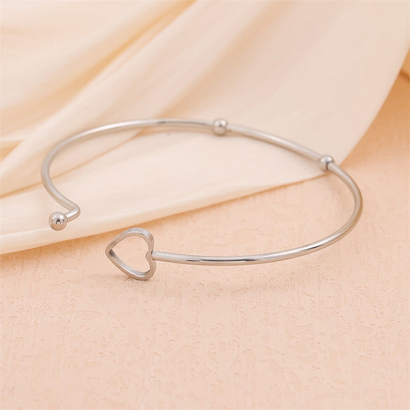 Minimalist Round Stainless Steel Electroplating Bangles