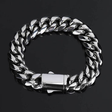 Hip-hop Geometric Stainless Steel Plating Bracelets