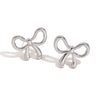 Fashion Bowknot Stainless Steel 18K Gold Plated Stud Earrings