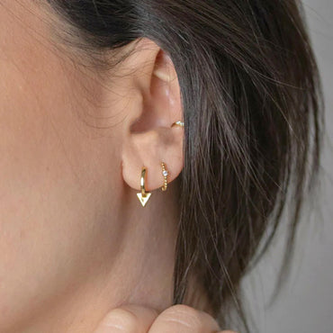 1 Pair Modern Style Star Moon Copper Plating Inlay Artificial Gemstones Earrings