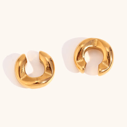 1 Pair Basic Classic Style Geometric Plating Stainless Steel Ear Cuffs