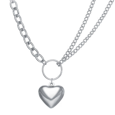 Fashion Hollow Heart-shaped Pearl Clavicle Chain Alloy Necklace