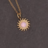 New Sun Flower Cross Pendant Female Fashion Simple Clavicle Chain Retro Necklace