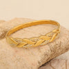 Expressive Stainless Steel Electroplating Bangles