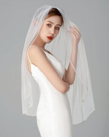 Fashion Beaded Veil Bride Wedding Veil Crystal Veil