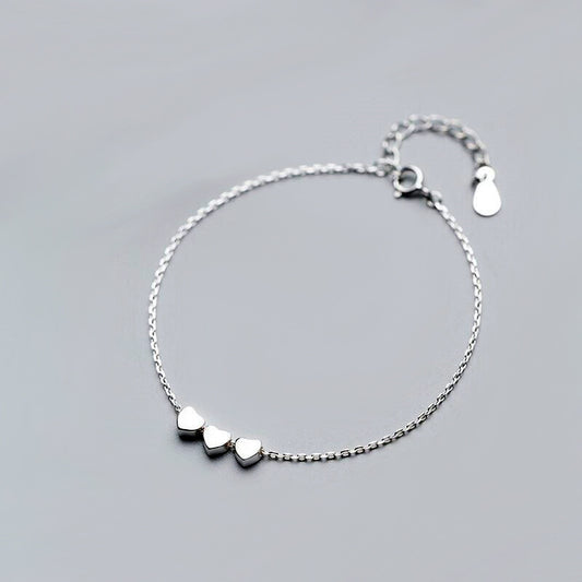 Simple Style Heart Shape Copper Plating Bracelets 1 Piece