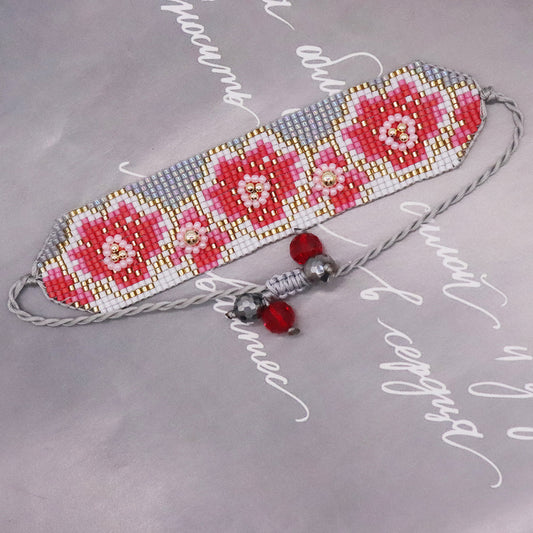 Simple Style Flower Seed Bead Patchwork Women's Bracelets