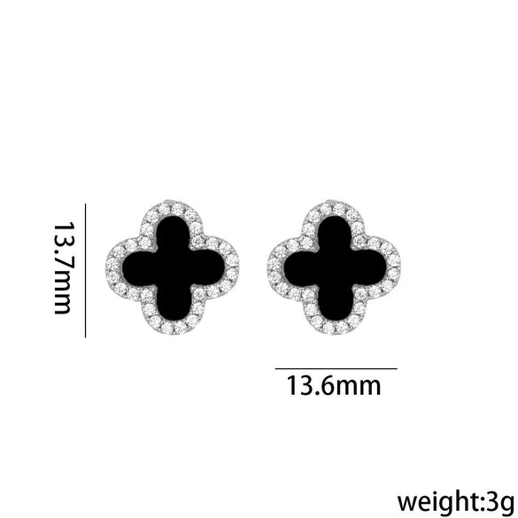 Geometric Titanium Steel 18K Gold Plated Stud Earrings