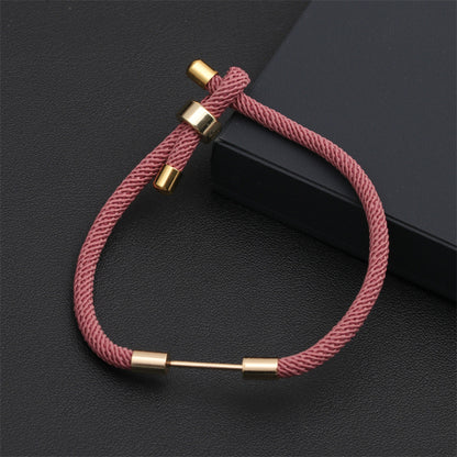 Fashion Color Retractable Adjustable Basic Red Milan Rope Women's Diy Copper Bracelet
