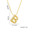 Moderate Luxury Letter Text Number Titanium Steel 18K Gold Plated Necklaces