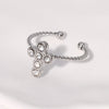 Minimalist Cross Stainless Steel Electroplating Rings