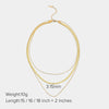 IG Style Irregular Geometric Stainless Steel 18K Gold Plated Necklaces