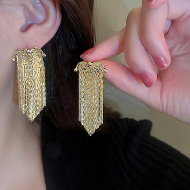 1 Pair Simple Style Geometric Plating Inlay Alloy Artificial Pearls Rhinestones Hoop Earrings