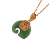 Fashion Elephant Chinese Zodiac Animal Stainless Steel 18K Gold Plated Necklaces