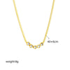 Fashion Women Heart Chain Titanium Steel Electroplating Jewelry Sets
