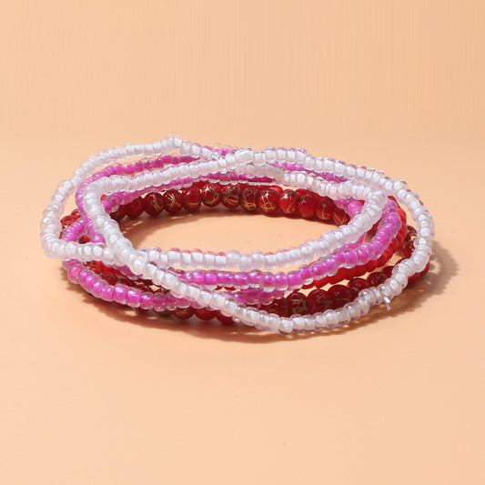 Bohemian Color Block Seed Bead Wholesale Bracelets