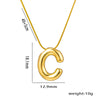 Moderate Luxury Letter Text Number Titanium Steel 18K Gold Plated Necklaces
