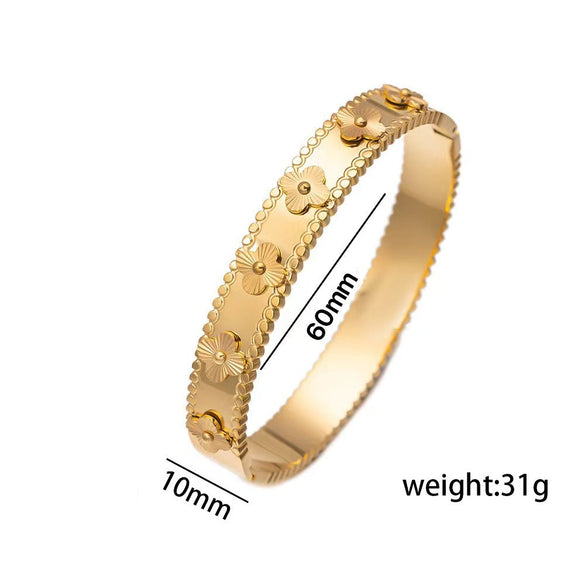 Ellipse Stainless Steel Electroplating Bangles