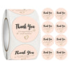 wholesale pink thank you card thank you gift card coated paper card gift packaging decorative greeting card