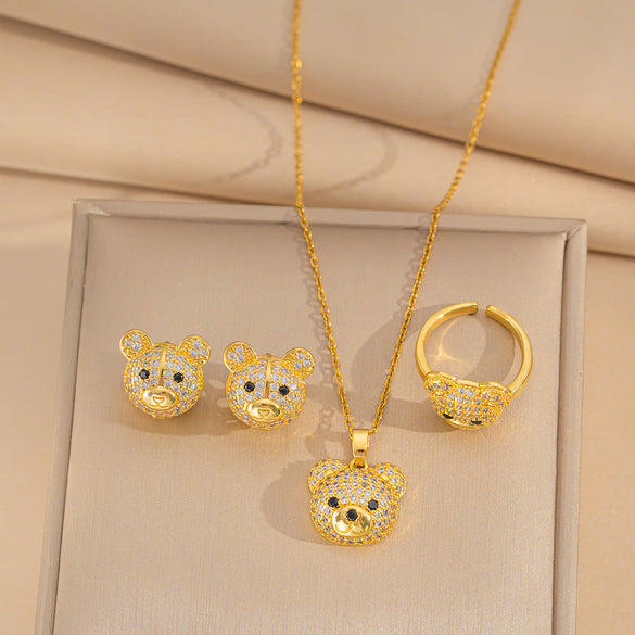 Minimalist Round Geometric Titanium Steel Electroplating Necklaces