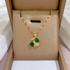 Moon Geometric Stainless Steel Electroplating Necklaces