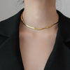 U-Shape Titanium Steel 18K Gold Plated Necklaces
