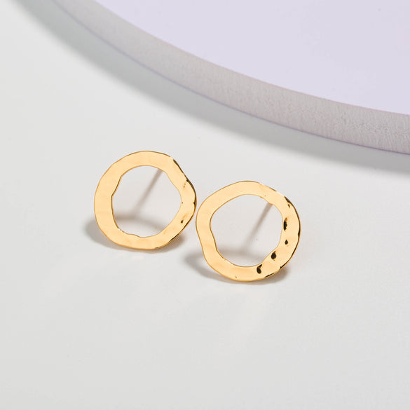 European And American Fashion Creative Butterfly C-shaped Flower Resin Earrings