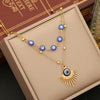 Expressive Eye Stainless Steel Electroplating Necklaces