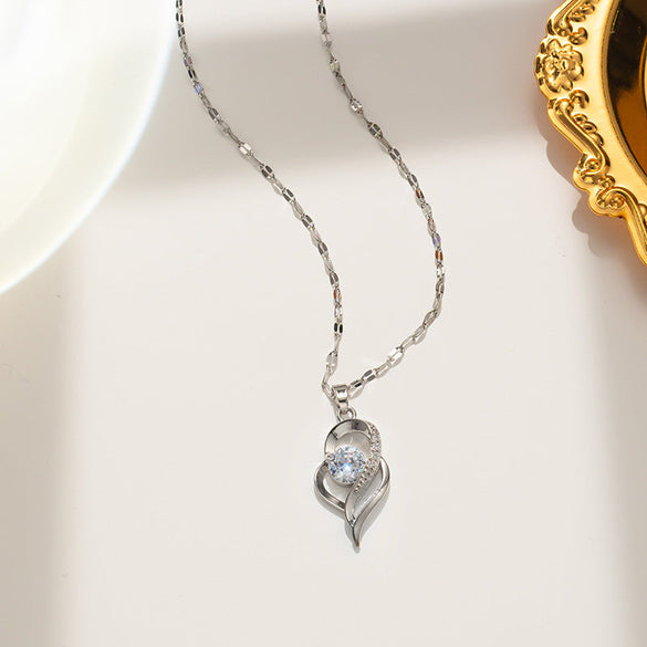 Minimalist Geometric Titanium Steel 18K Gold Plated Necklaces