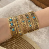 Vintage Retro Stainless Steel Electroplating Bangles