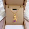 Moon Geometric Stainless Steel Electroplating Necklaces