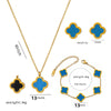 Moderate Luxury Quadrilateral Geometric Heart Titanium Steel 18K Gold Plated Necklaces