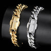 Hip-hop Geometric Stainless Steel Plating Chain 18k Gold Plated Bracelets