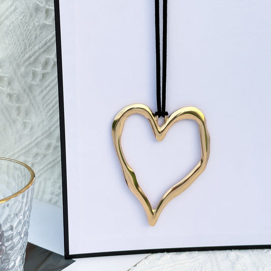 Vintage Style Geometric Heart Shape Alloy Zinc Alloy Wholesale Pendant Necklace
