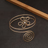Hot Selling Arm Jewelry Multilayer Spiral Flower Armband Metal Exaggerated Punk Performance Arm Jewelry