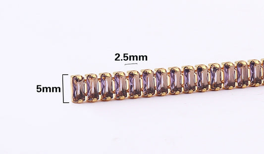 Fashion Geometric Copper Inlay Zircon Bracelets