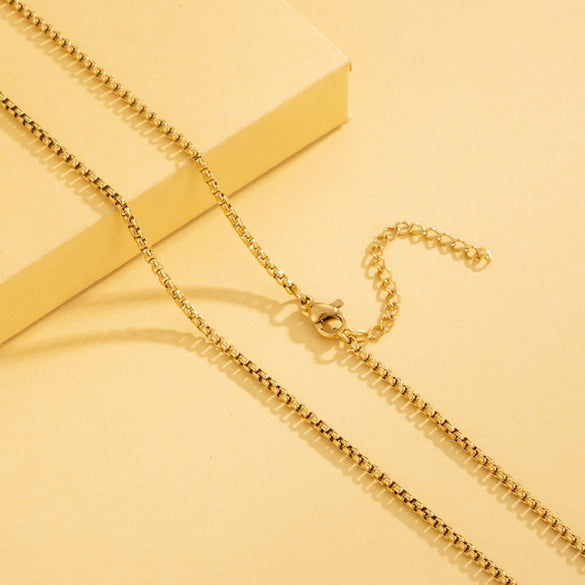 Minimalist Stainless Steel Electroplating Necklaces