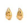 IG Style Droplet Droplet Stainless Steel Electroplating Earrings