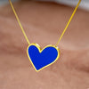 Princess Cute Simple Style Heart Shape Stainless Steel Plating Inlay Shell 18k Gold Plated Earrings Necklace