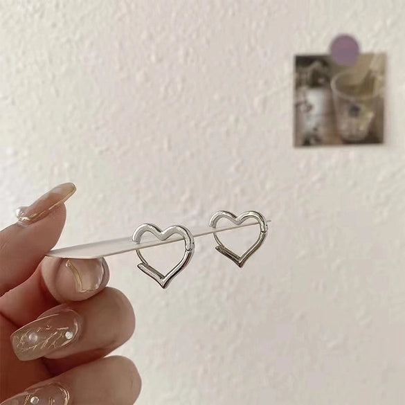 Retro Flower Copper Inlay Zircon Drop Earrings Ear Studs 1 Pair