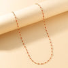 Shiny Solid Color Stainless Steel Chain Necklace