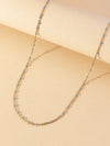 Shiny Solid Color Stainless Steel Chain Necklace