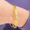 Simple Style Geometric Copper Gold Plated Bangle 1 Piece