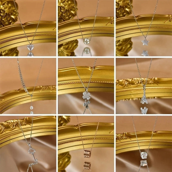 Simple Style Heart Shape Titanium Steel Gold Plated Zircon Pendant Necklace In Bulk