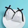 100 Pcs Simple Style Solid Color Cotton Drawstring Jewelry Packaging Bags