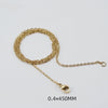 Simple Style Solid Color Stainless Steel Chain 18k Gold Plated Necklace